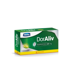 DorAliv (B) Ibuprofeno 600mg 10 Cápsulas Blandas
