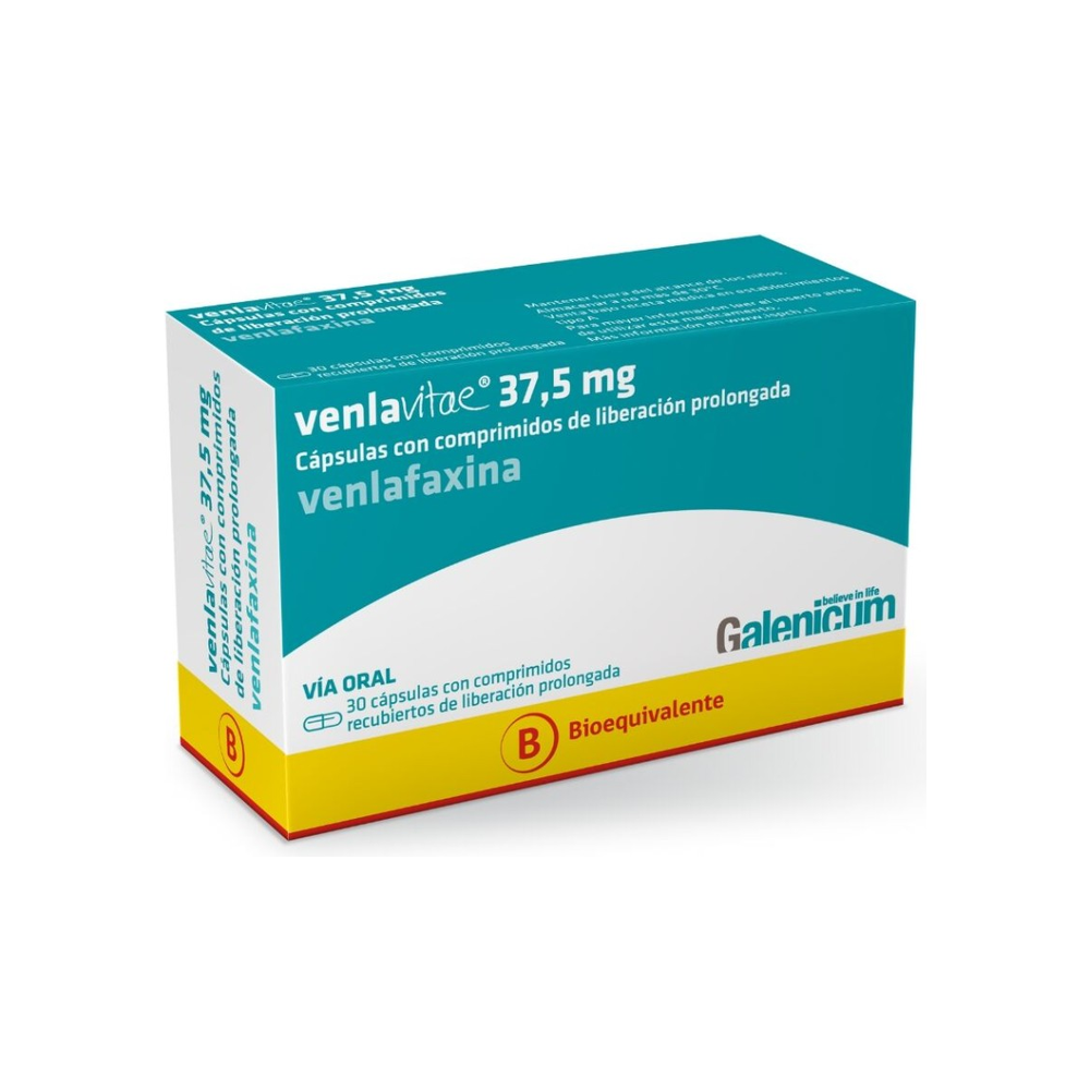 Venlavitae (B) Venlafaxina 37.5mg 30 Comprimidos Prolongados