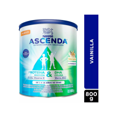 ASCENDA VAINILLA POLVO X 800G