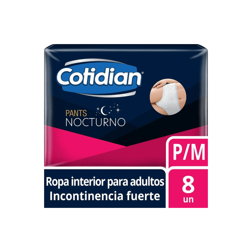COTIDIAN PANTS NOCTURNO P/M X 8 UND