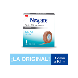 3M NEXCARE MICROPORE CINTA MICROPOROSA COLOR PIEL 1,2CM X 9,1MTS
