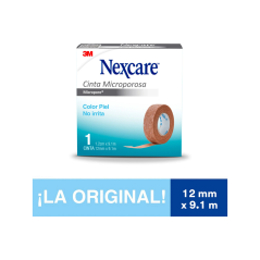 3M NEXCARE MICROPORE CINTA MICROPOROSA COLOR PIEL 1,2CM X 9,1MTS
