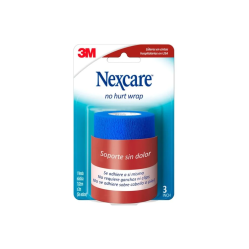 3M NEXCARE VENDA COBAN ELASTICA AZUL ADHERENTE 7,62CMX2M (SIN ESTIRAR)