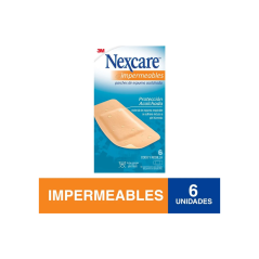 3M NEXCARE PARCHES IMPERMEABLES PROTECCION ACOLCHADA CODO Y RODILLA X6