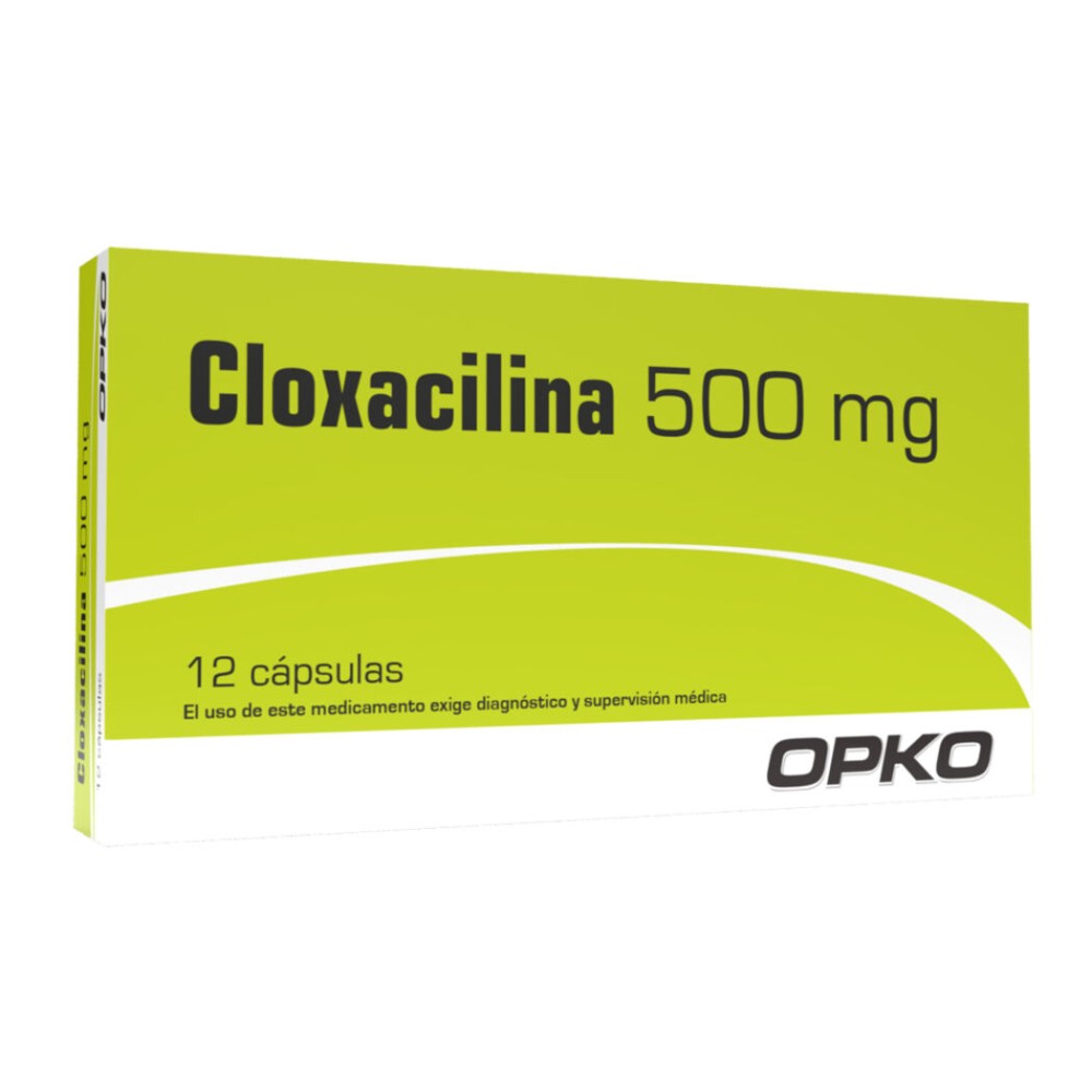 Cloxacilina 500mg 12 Capsulas  / PRECIO POR UNIDAD DE MEDIDA / $ 132.- valor por unidad