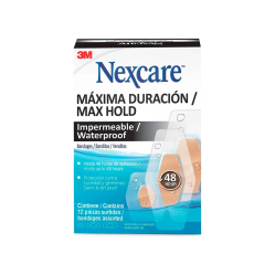 NEXCARE BANDITAS MAXIMA DURACION IMPERMEABLE SURTIDAS X12