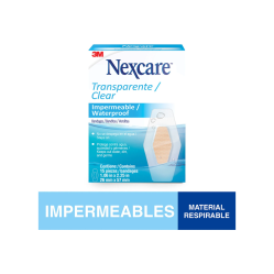 NEXCARE BANDITAS TRANSPARENTE IMPERMEABLE X15