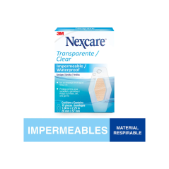 NEXCARE BANDITAS TRANSPARENTE IMPERMEABLE X15