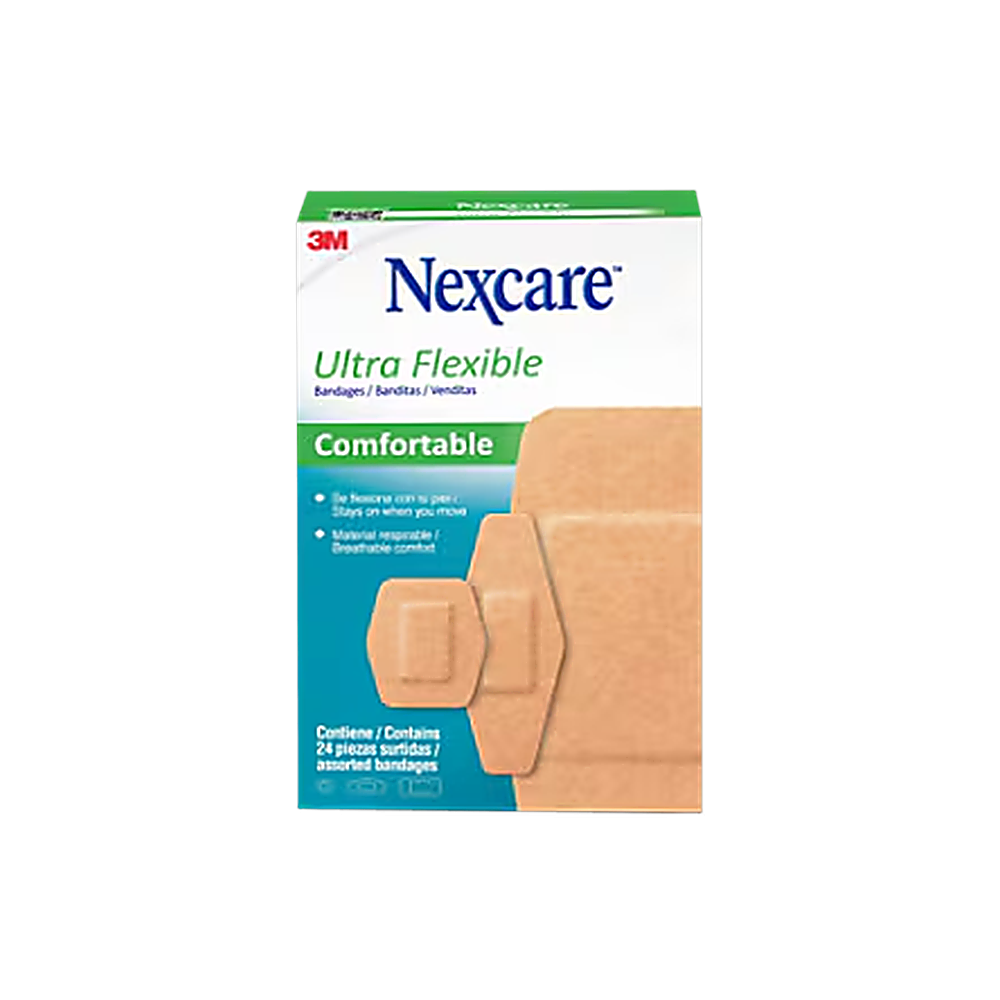NEXCARE BANDITAS ULTRA FLEXIBLE SURTIDO X24