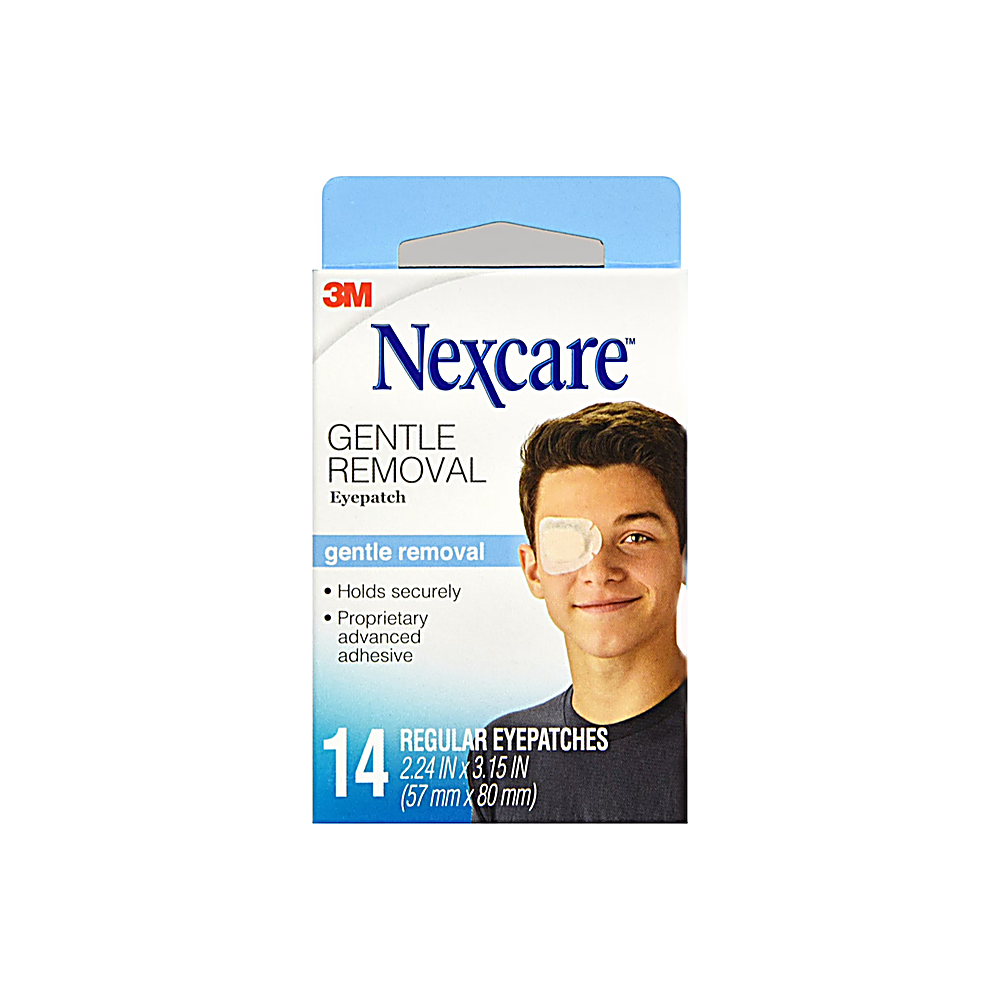 NEXCARE OPTICLUDE PARCHE OCULAR PIEL SENSIBLE TAMANO ADULTO(8X5,5CM) S/LATEX X14