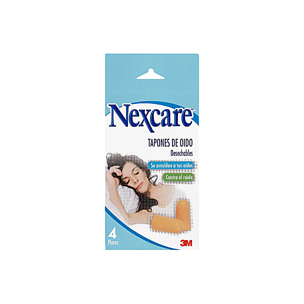 NEXCARE TAPONES DESECHABLES PARA OIDOS 4 PARES