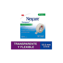 NEXCARE TRANSPORE TELA ADHESIVA 12,5MM X 9,1MTS.X1 CON CAJA (1527)