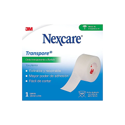 NEXCARE TRANSPORE TELA ADHESIVA 25,0MM X 9,1MTS.X1 CON CAJA