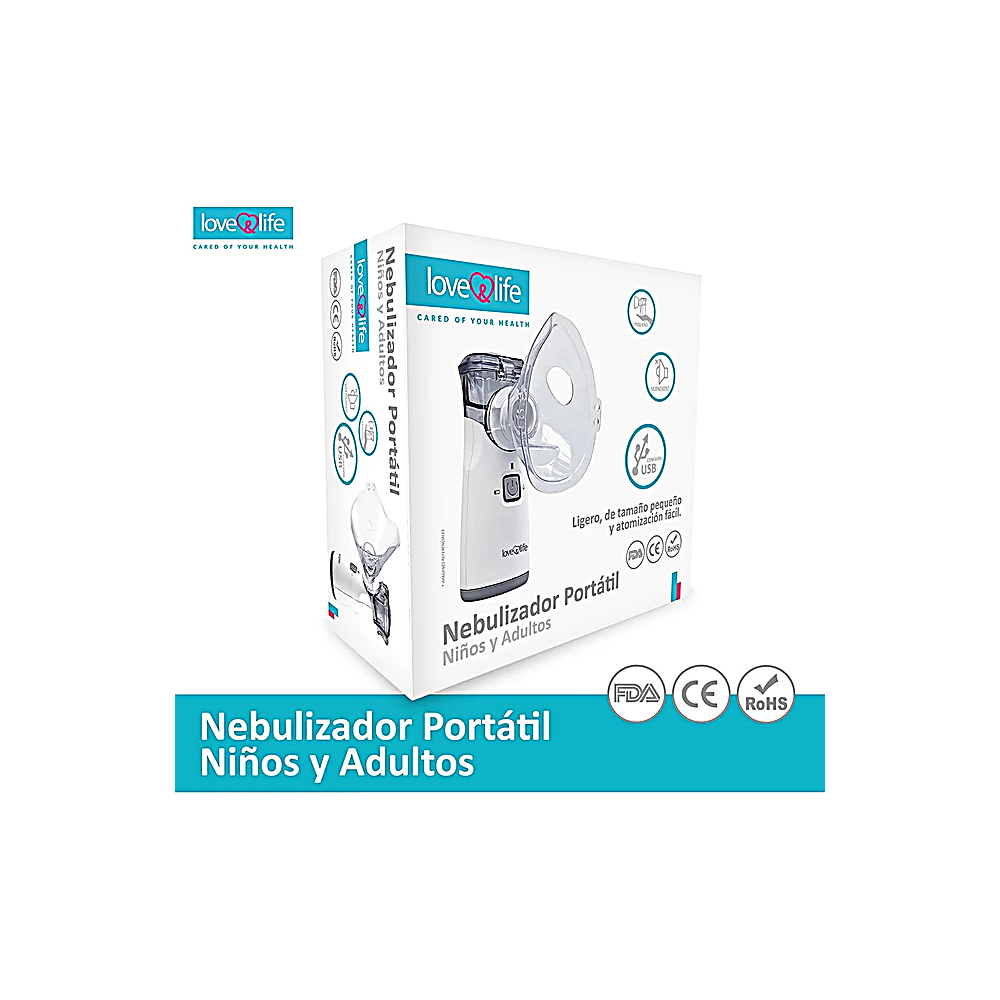LOVEYLIFE NEBULIZADOR PORTATIL NIÑOS Y ADULTO
