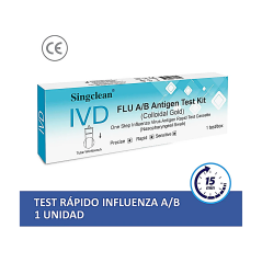 SINGCLEAN IVD KIT TEST ANTIGENO NASOFARINGEO INFLUENZA A/B