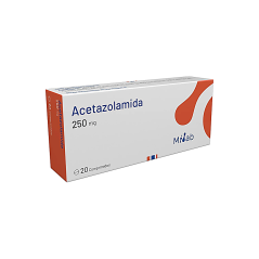 ACETAZOLAMIDA COM 250 MG X 20 MINT