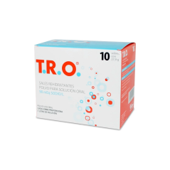 T.R.O. SALES REHIDRATANTES POLVO PARA SOLUCION ORAL 90MEQ SOBRE 27,9G X4
