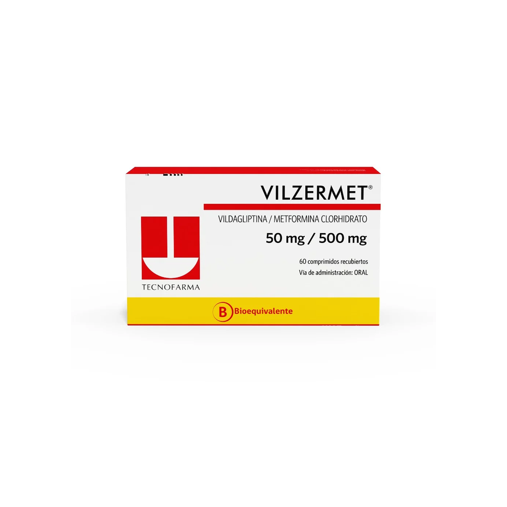 VILZERMET COM 50MG/500 MG 60