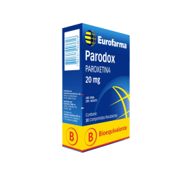Parodox (B) Paroxetina 20mg 30 Comprimidos Recubiertos