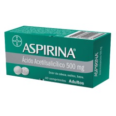 Aspirina 500mg 40 Comprimidos  / PRECIO POR UNIDAD DE MEDIDA / $ 77.- valor por unidad