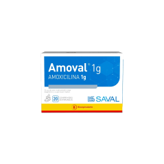 Amoval Amoxicilina 1g 20 Comprimidos Dispersables