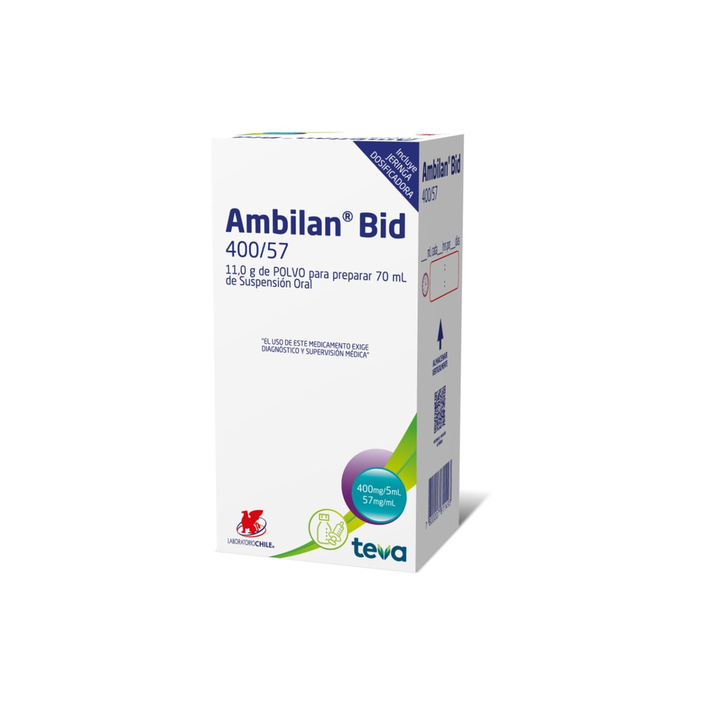 Ambilan Bid Forte Amoxicilina / Ácido Clavulánico Suspensión Oral 70ml