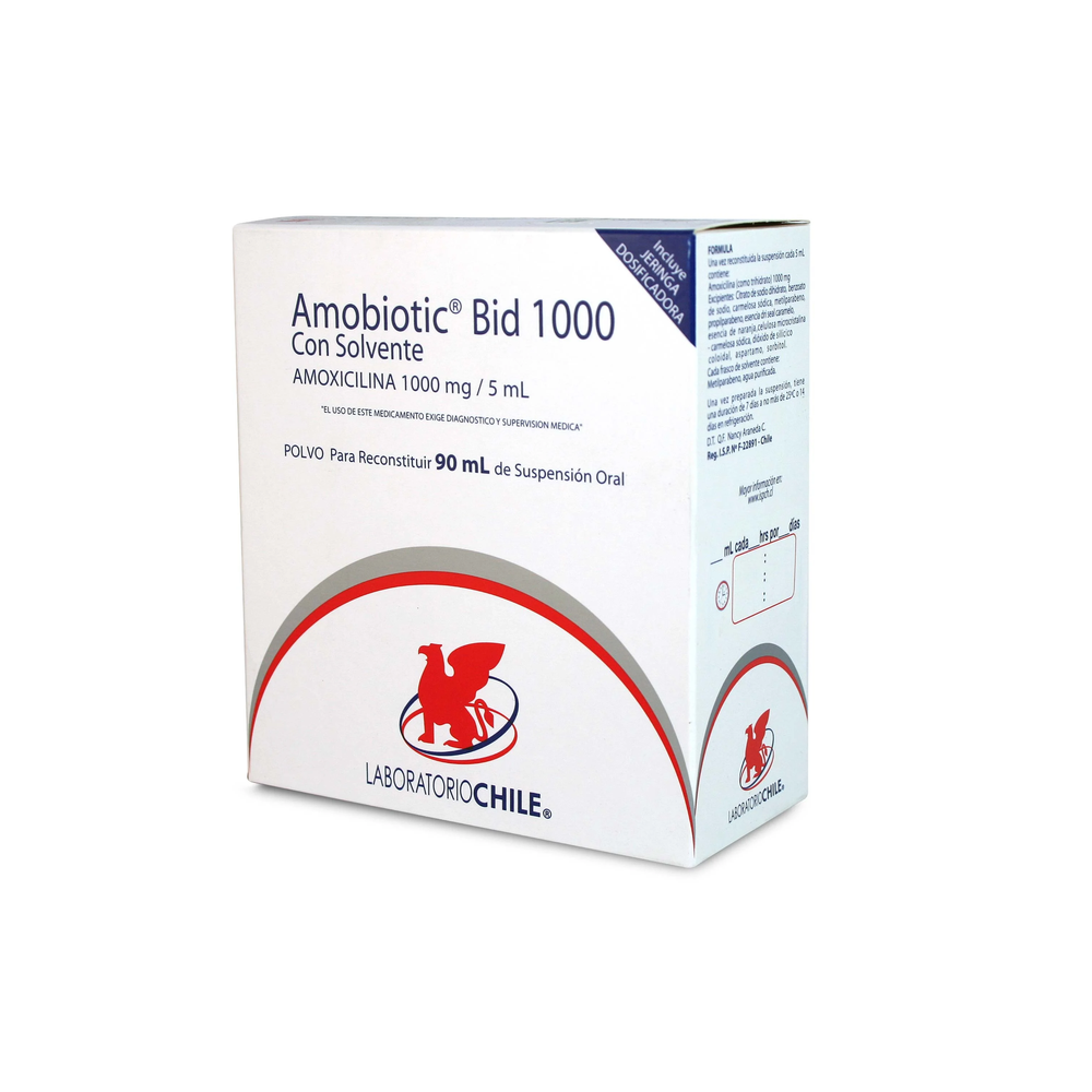 Amobiotic Bid 1000 Amoxicilina 1000mg/5ml 90ml
