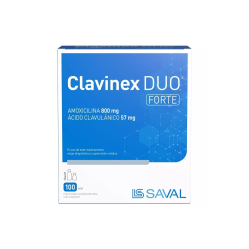 Clavinex Duo Forte Amoxicilina / Ácido Clavulánico 800/57 Suspensión Oral 100ml