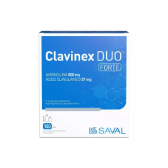 Clavinex Duo Forte Amoxicilina / Ácido Clavulánico 800/57 Suspensión Oral 100ml