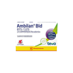 AMBILAN BID COM REC X 875/125 MG X 14