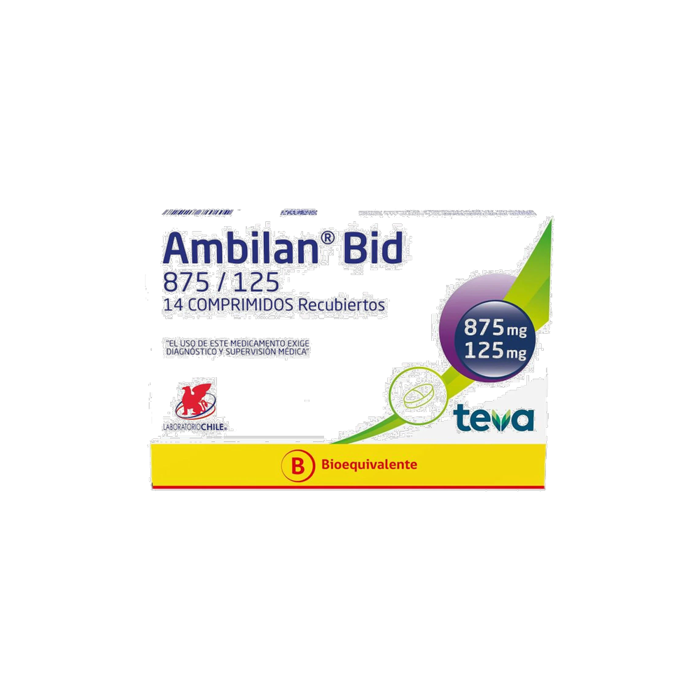 AMBILAN BID COM REC X 875/125 MG X 14