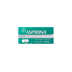 ASPIRINA COM 500 MG X  20