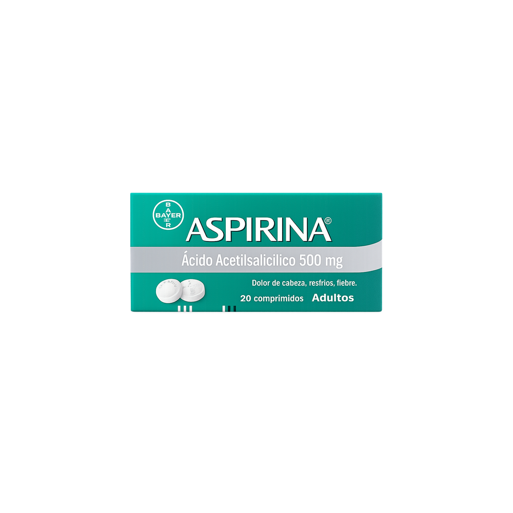 ASPIRINA COM 500 MG X  20