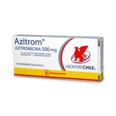 AZITROM COM REC 500 MG X 6