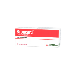 BRONCARD COM 60 MG X 20
