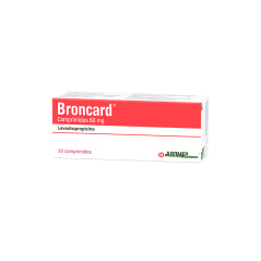 BRONCARD COM 60 MG X 20