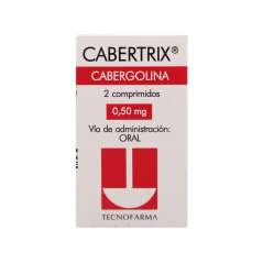 CABERTRIX COM 0,5 MG X 2
