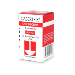 CABERTRIX COM 0,5 MG X 4