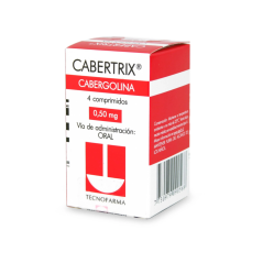 CABERTRIX COM 0,5 MG X 4