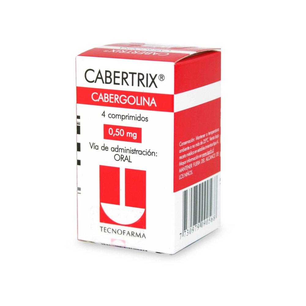 CABERTRIX COM 0,5 MG X 4