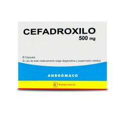 CEFADROXILO CAP 500 MG X 8 AND (BE)