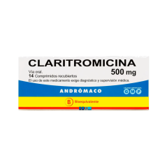 CLARITROMICINA COM 500 MG X 14 AND