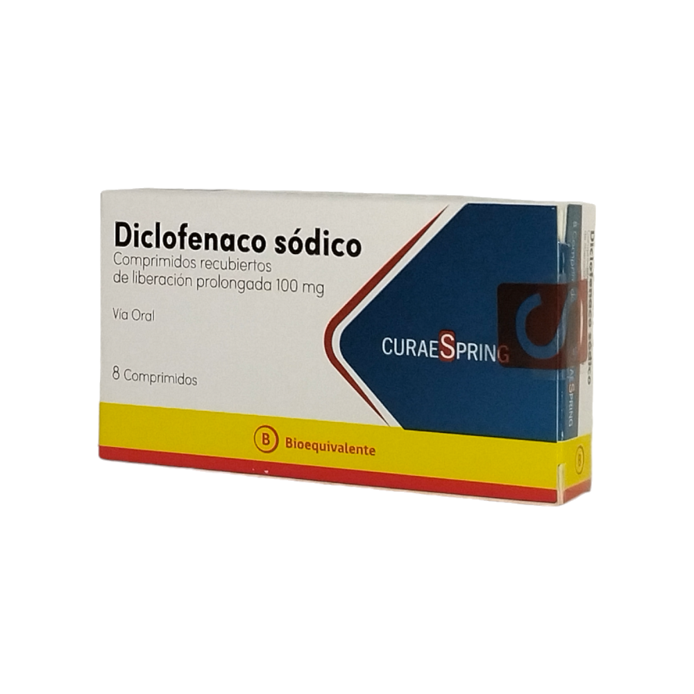 DICLOFENACO RETARD COM 100 MG X 8 AND