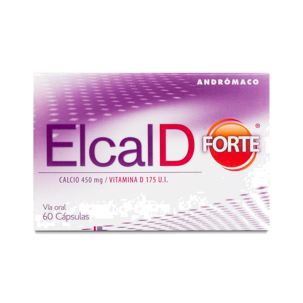 ELCAL-D FTE CAP 450 MG+VIT D X 60