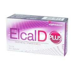 ELCAL-D PLUS CAP 500 MG+VIT D X 30
