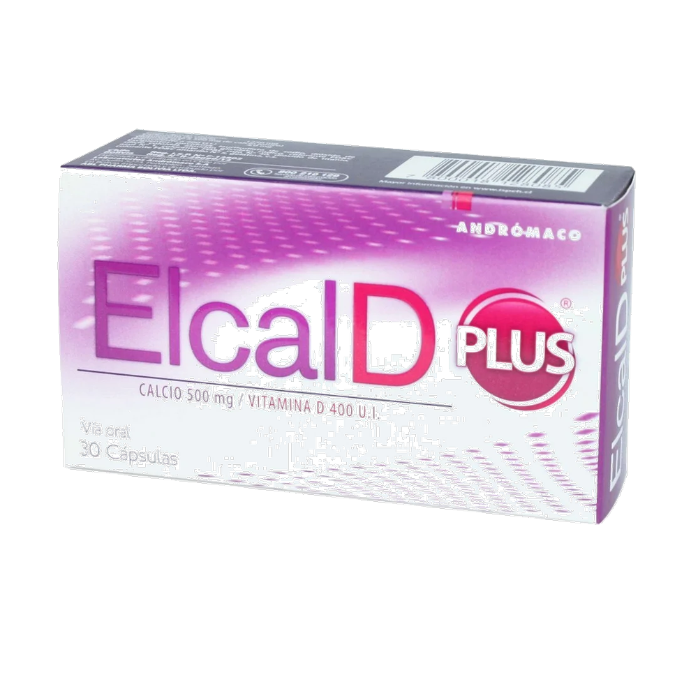 ELCAL-D PLUS CAP 500 MG+VIT D X 30