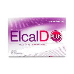 ELCAL-D PLUS CAP 500 MG+VIT D X 60