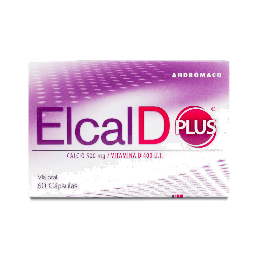 ELCAL-D PLUS CAP 500 MG+VIT D X 60