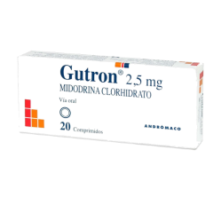 GUTRON COM 2,5 MG X 20