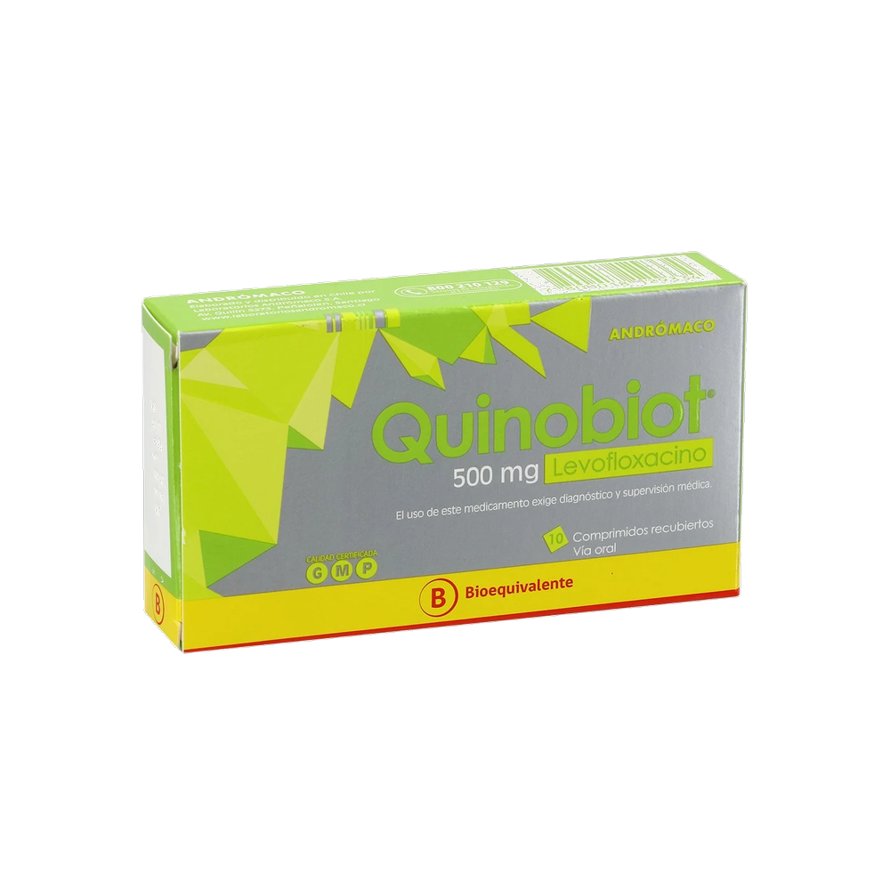 QUINOBIOT COMPRIMIDOS RECUBIERTOS VIA ORAL 500MG. 10